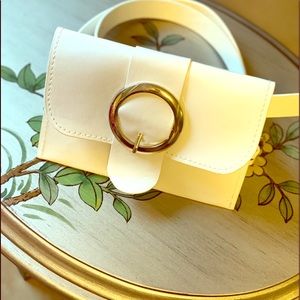 Fanny Pack belt white silver ring